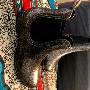 COPY - Report glitter Chelsea style rain boot ModCloth